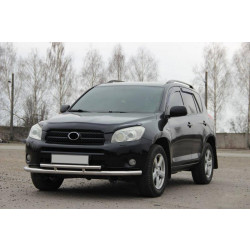 Купить Передняя защита ST014-1 (нерж) 60/42 мм для Toyota Rav 4 2006-2013 гг
