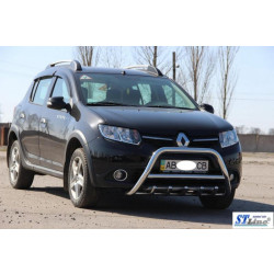 Купить Передняя дуга WT003 (нерж.) 60 мм для Renault Sandero 2013-2022 гг