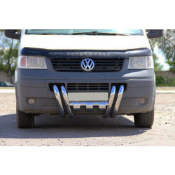 Купить Кенгурятник ST006-15 ноздри (нерж) для Volkswagen T5 Transporter 2003-2010 гг