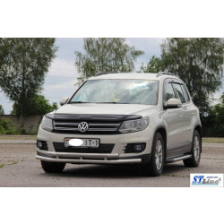 Купить Передняя защита ST016 (нерж) для Volkswagen Tiguan 2007-2016 гг