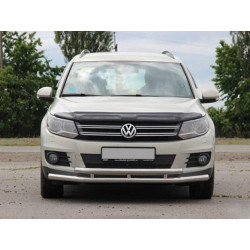 Купить Передняя защита ST016 (нерж) для Volkswagen Tiguan 2007-2016 гг