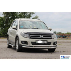 Купить Передняя защита ST016 (нерж) для Volkswagen Tiguan 2007-2016 гг