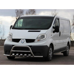 Купить Кенгурятник с усами WT003-15 (нерж.) для Renault Trafic 2001-2015 гг