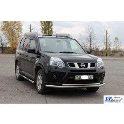 Купить Передняя защита ST014 (нерж) для Nissan X-trail T31 2007-2014 гг