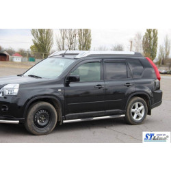 Купить Боковые трубы BB002 (2 шт, нерж) для Nissan X-trail T31 2007-2014 гг