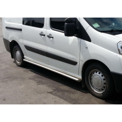 Купить Боковые трубы BB002 (2 шт, нерж) 70мм, Длинная база для Peugeot Expert 2007-2016 гг