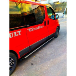 Купить Боковые пороги Maya V1 (2 шт., алюминий) Длинная база для Nissan NV300/Primastar 2016-гг