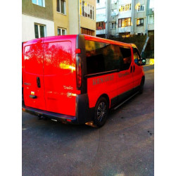 Купить Боковые пороги Maya V1 (2 шт., алюминий) Длинная база для Nissan NV300/Primastar 2016-гг