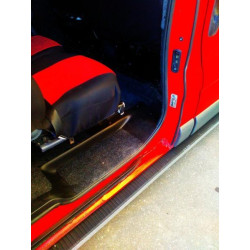 Купить Боковые пороги Maya V1 (2 шт., алюминий) Длинная база для Nissan NV300/Primastar 2016-гг