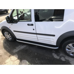 Купить Боковые пороги Tayga (2 шт., алюминий) Стандартная база для Ford Connect 2010-2013 гг