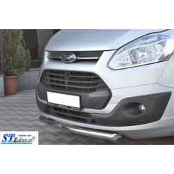 Купити Передній захист ST008 (нерж.) 60 мм для Ford Custom 2013-2022 рр
