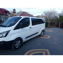 Купити Рейлінги Чорні Довга, Пластикові ніжки для Ford Custom 2013-2022 рр