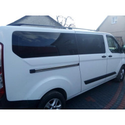 Купити Рейлінги Чорні Довга, Металеві ніжки для Ford Custom 2013-2022 рр