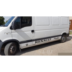 Купити Бічні труби (2 шт., Нерж.) Довга база для Renault Master 1998-2010 рр