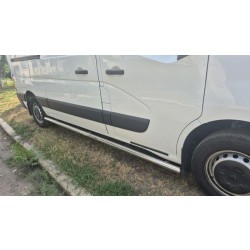 Купити Бічні труби BB002 (2 шт., нерж.) Середня база для Renault Master 2011-2023 рр