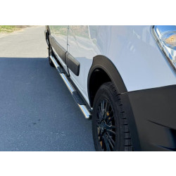 Купити Бічні труби BB002 (2 шт., нерж.) Середня база для Renault Master 2011-2023 рр