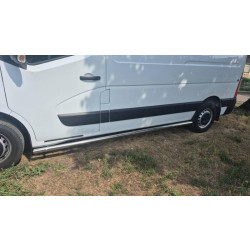 Купити Бічні труби BB002 (2 шт., нерж.) Середня база для Renault Master 2011-2023 рр