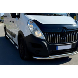 Купити Бічні труби BB002 (2 шт., нерж.) Довга база для Renault Master 2011-2023 рр