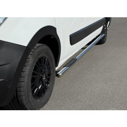 Купити Бічні труби BB002 (2 шт., нерж.) Довга база для Renault Master 2011-2023 рр