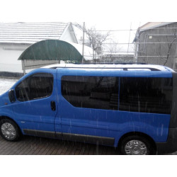 Купити Рейлінги чорні Довга, пластикові ніжки для Renault Trafic 2001-2015 рр