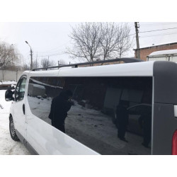 Купити Рейлінги чорні Довга, пластикові ніжки для Renault Trafic 2001-2015 рр