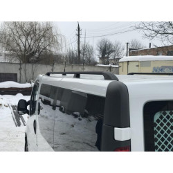 Купити Рейлінги чорні Довга, пластикові ніжки для Renault Trafic 2001-2015 рр