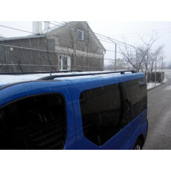 Купити Рейлінги чорні Довга, чавунні ніжки для Renault Trafic 2001-2015 рр