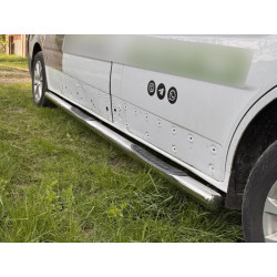 Купити Бічні труби (2 шт., нерж.) 60 мм, довга база для Nissan NV300/Primastar 2016-рр