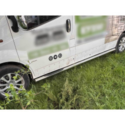 Купити Бічні труби (2 шт., нерж.) 70 мм, довга база для Nissan NV300/Primastar 2016-рр