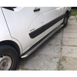 Купити Бокові пороги Premium (2 шт., Нерж.) 60 мм, коротка база для Renault Master 2011-2023 рр