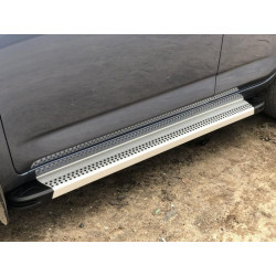 Купить Боковые пороги Maya V2 (2 шт., алюминий) для Toyota Rav 4 2006-2013 гг