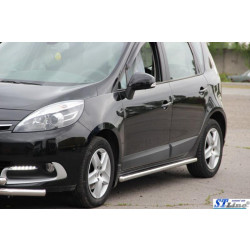 Купити Бічні труби BB001 (2 шт., нерж) 60 мм для Renault Scenic/Grand 2009-2016 рр