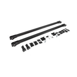 Купити Багажник (поперечини) на звичайні рейлінги під ключ WingBar V1 (2 шт) до 140 см, Чорні для Toyota Land Cruiser Prado 250