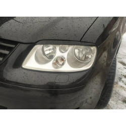 Купить Реснички (2 шт, ABS) Черный глянец для Volkswagen Caddy 2004-2010 гг
