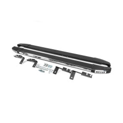 Купити Бокові пороги Omsa Black (2 шт., алюм.) для Peugeot Bipper