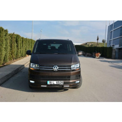 Купить Накладка на передний бампер Sport 2-LED 2015-2018 (под покраску) для Volkswagen T6
