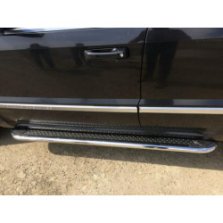 Купити Бокові пороги Maydos V2 (2 шт., нерж) для Jeep Grand Cherokee WK2 2010-2021 рр