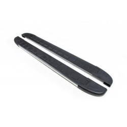 Купить Боковые пороги Duru (2 шт., алюминий) для Jeep Grand Cherokee WK2 2010-2021 гг