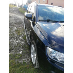 Купить Боковые пороги Duru (2 шт., алюминий) для Jeep Compass 2006-2016 гг