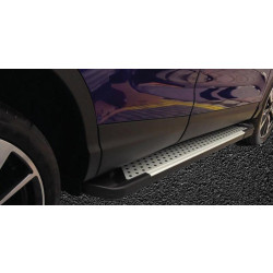 Купить Боковые пороги Allmond Grey (2 шт., алюминий) для Mercedes GLE/ML сlass W166