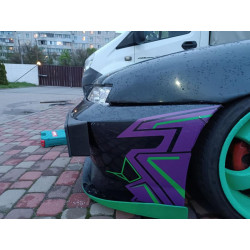 Купить Подставка под номер на край бампера (пластик) Черный мат