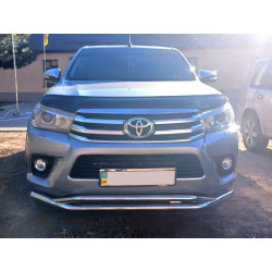 Купити Передній вус подвійний Vegas (2015-2020, нерж) d70/42 мм для Toyota Hilux 2015- рр