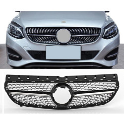 Купить Передняя решетка Diamond Black (2015-2018) для Mercedes B-class W246