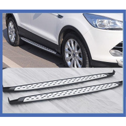 Купити Бокові пороги OEM-V2 (2 шт., алюміній) для Ford Kuga/Escape 2013-2019 рр