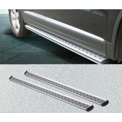 Купить Боковые пороги оригинал V2 (2 шт, алюм) для Volkswagen Tiguan 2007-2016 гг