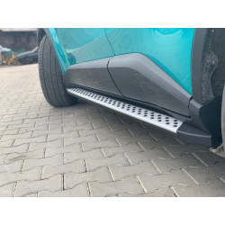 Купити Бокові пороги Оригінал V1 (2 шт., алюм.) для Toyota C-HR 2016–2023 рр