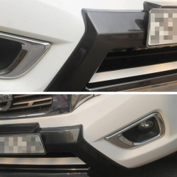 Купить Диффузор на передний бампер (пластик) для Nissan Navara/NP300 2016- гг