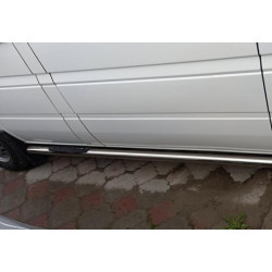 Купити Бічні труби (2 шт., нерж.) Довга база, d70 для Volkswagen LT 1995-2006 рр