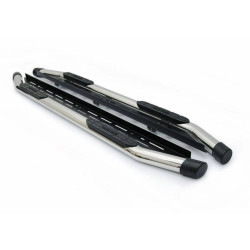 Купити Бокові пороги Amazon Chome (2 шт., нерж) для Volkswagen Amarok 2022- рр