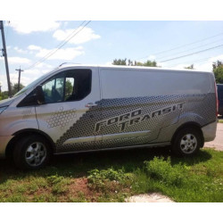 Купити Накладки на арки (6 шт, чорні) для Ford Custom 2013-2022 рр